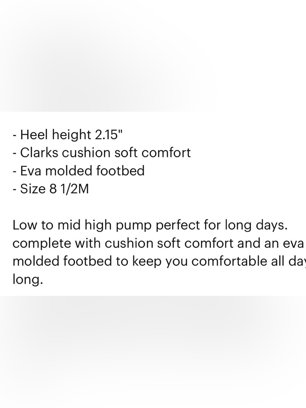 Clarks Crewso Maddie Black Pointed-Toe Low Heel Pumps - Picture 2 of 12